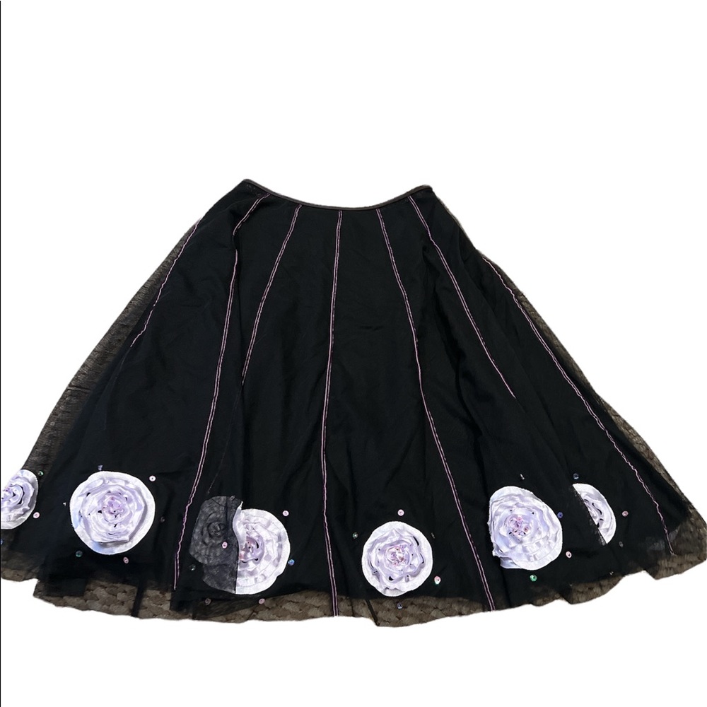 Zelie Anthropologie‎ tulle floral skirt